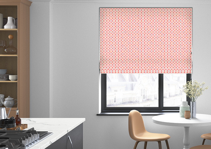 Zap, Coral - Roman Blind - Image 3